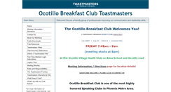 Desktop Screenshot of obctoastmasters.com